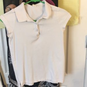 Girl’s white polo